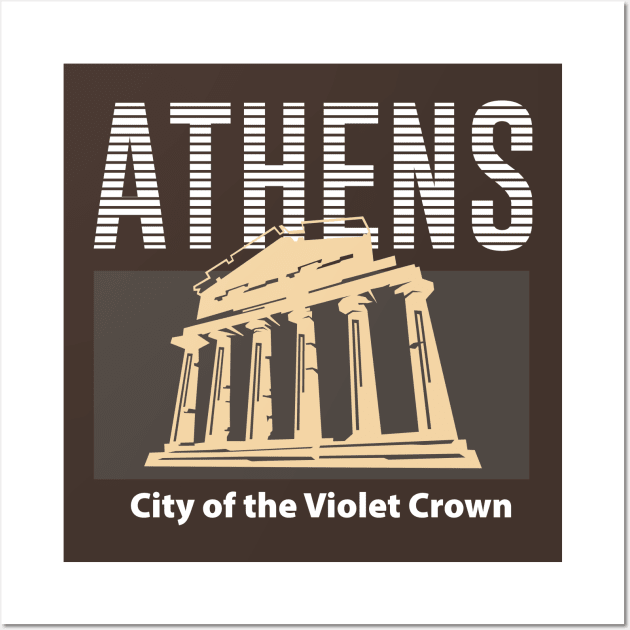 Athens, City of The Violet Crown Wall Art by OFM